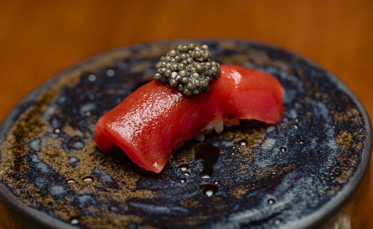 Los nigiri de autor son toda una tentación en este restaurante japonés de Ibiza.