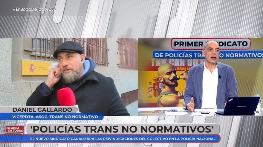 Bochorno tremendo en Cuatro: Nacho Abad frivoliza con un policía que se declara trans y amenaza a un colaborador