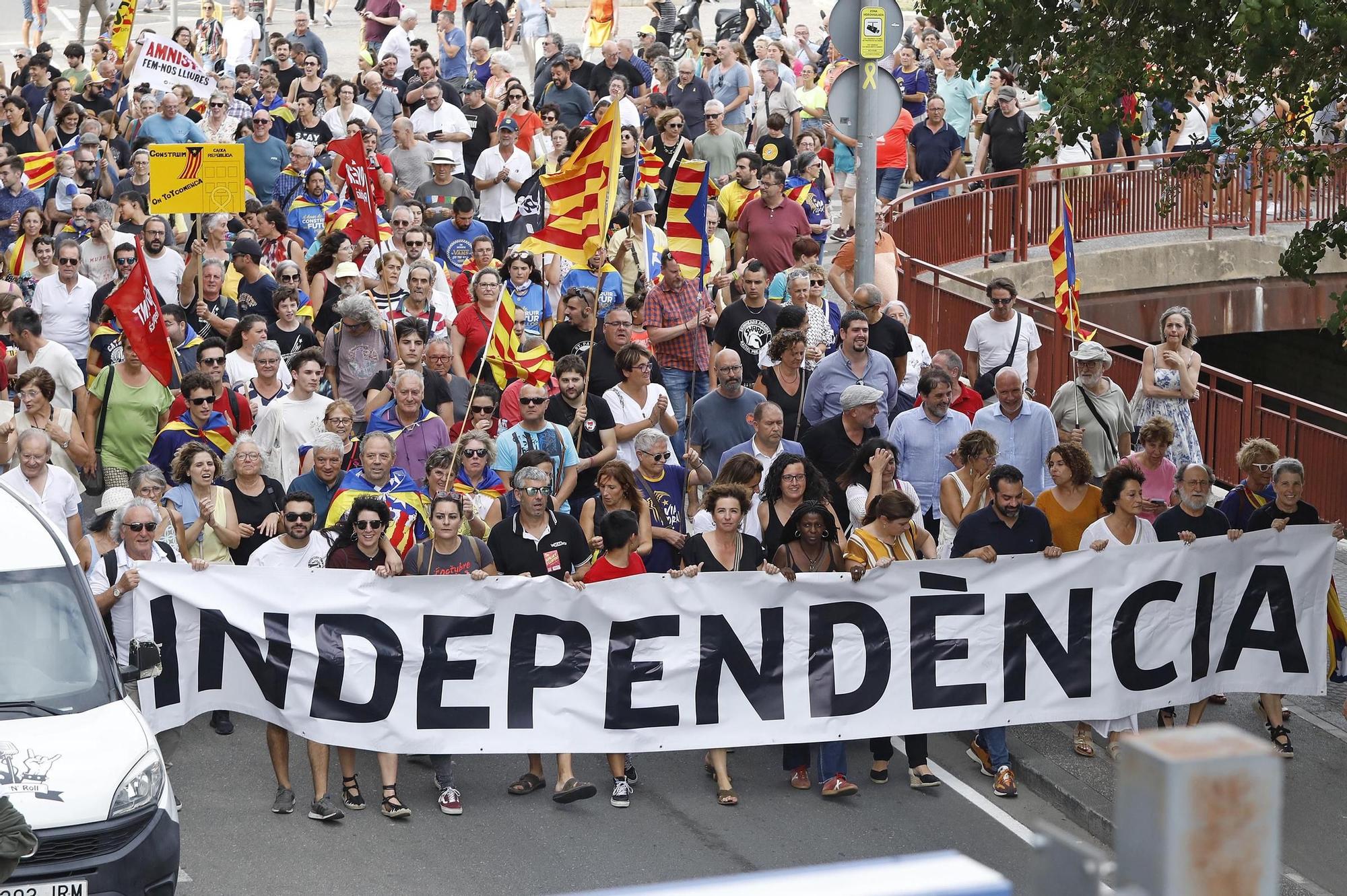 La manifestació de Girona de la Diada, en imatges