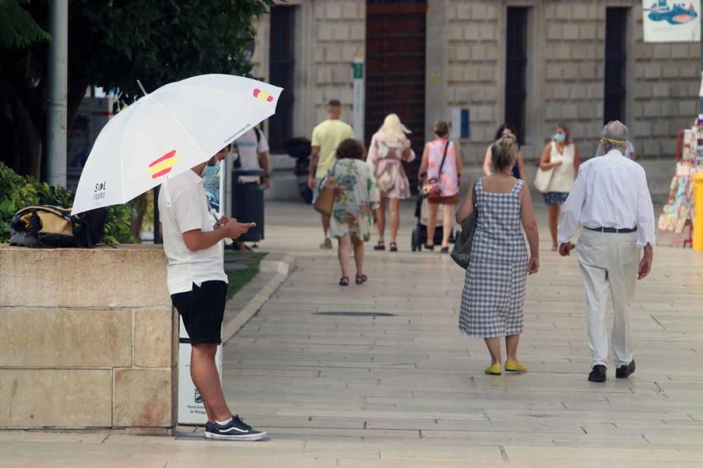 El calor se deja notar con fuerza en Málaga