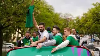 Ni la lluvia frenó la fiesta de los campeones de Europa