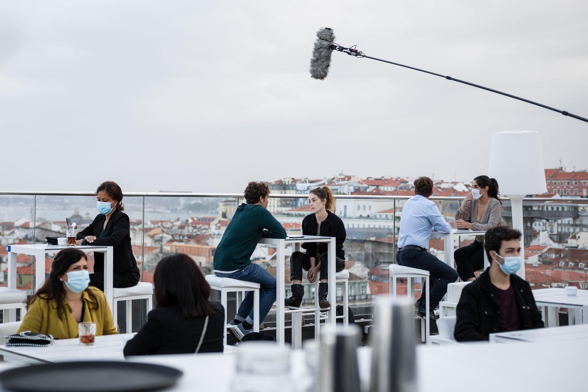 Rodaje en Vigo de la serie "Auga Seca"