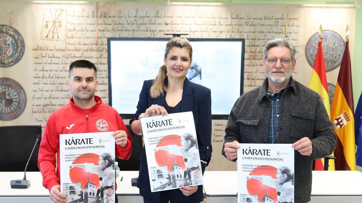Imagen de la presentación del Campeonato Provincial de Kárate para menores en Benavente