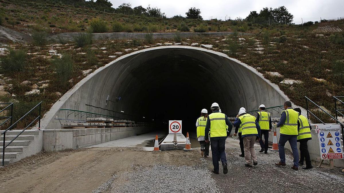 Obras de la línea de AVE que
une Galicia y Madrid | // BRAIS LORENZO