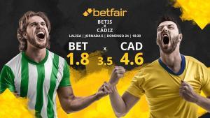 Real Betis Balompié vs. Cádiz CF: horario, TV, estadísticas, clasificación y pronósticos