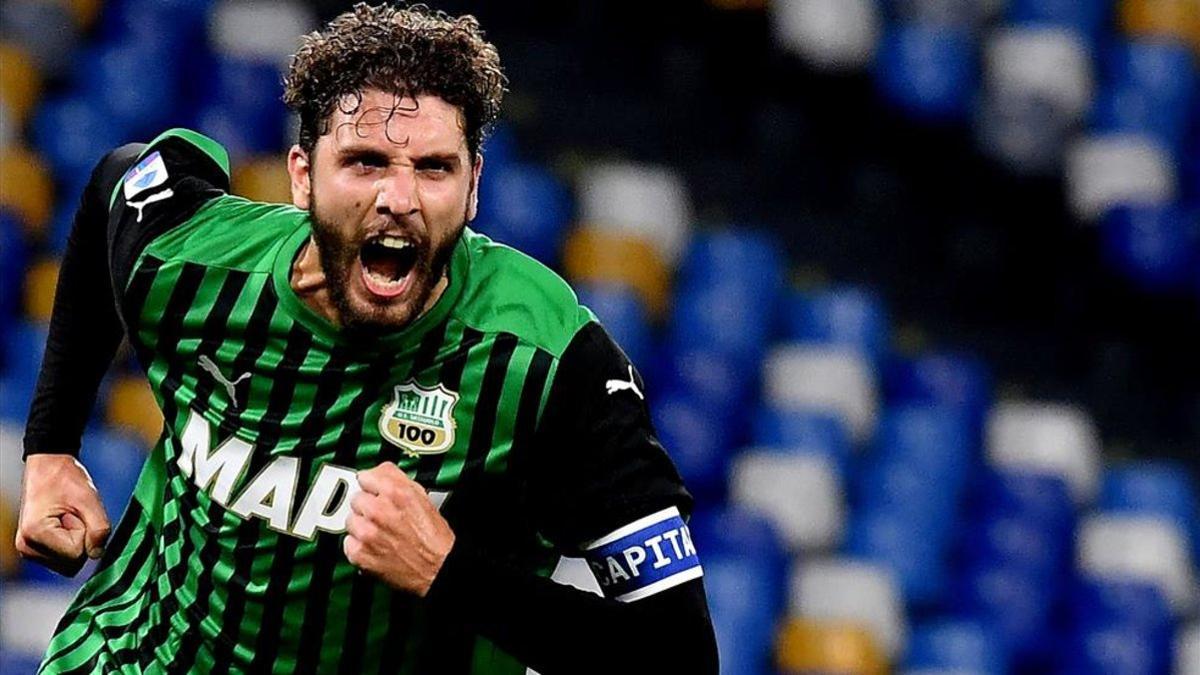 Locatelli abrió el marcador en la victoria del Sassuolo en Nápoles (0-2)