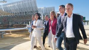 Pedro Sánchez, en la inauguración de la planta termosolar de la fábrica de Heineken España, la más grande de Europa y la primera para uso industrial en nuestro país.