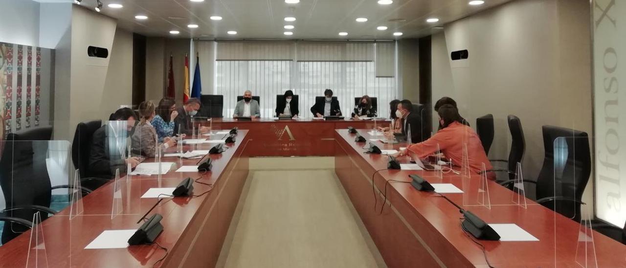 La Comisión de Asuntos Generales e Institucionales, de la Unión Europea y Derechos Humanos de la Asamblea se reunió ayer.