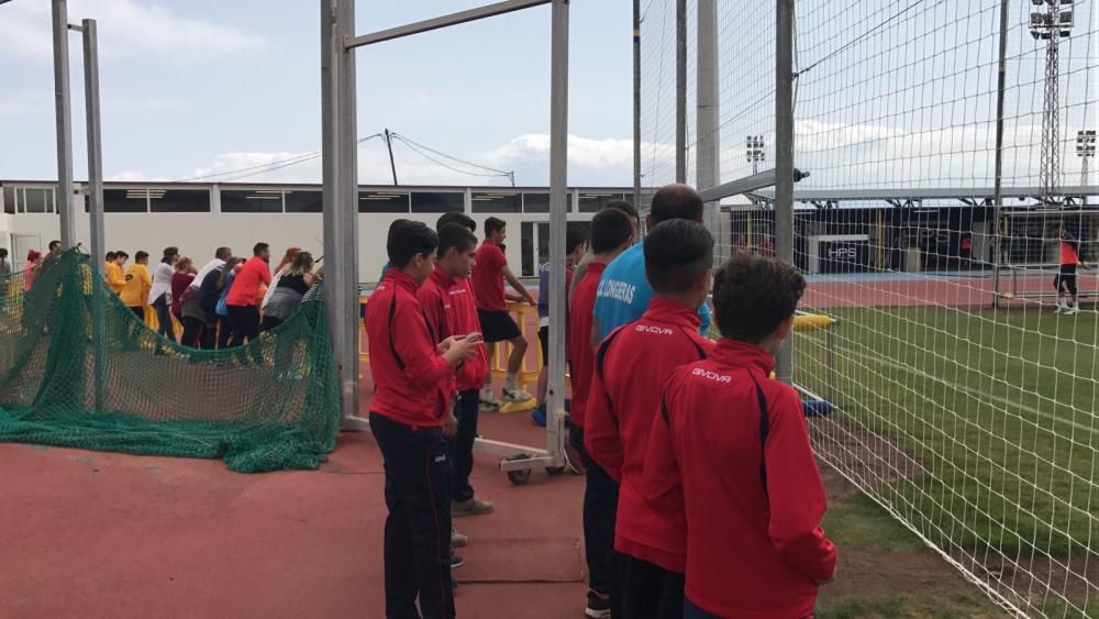 Entrenamiento de la UD Las Palmas en el campo de fútbol de El Hornillo