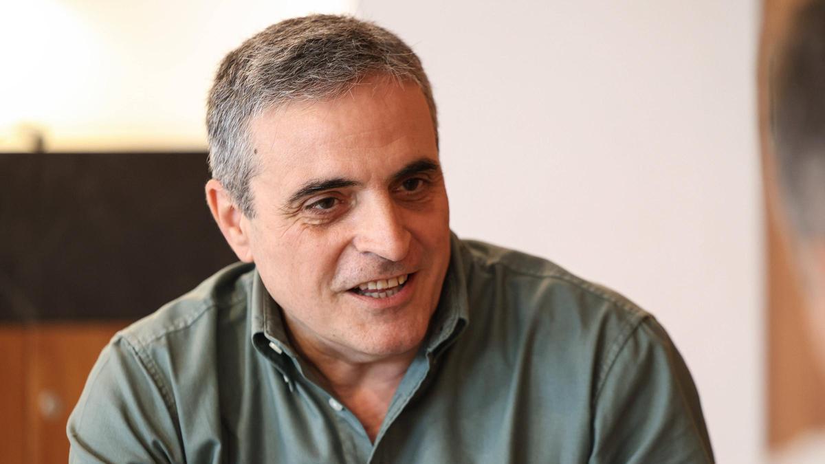 José Vicente Marí durante la entrevista.