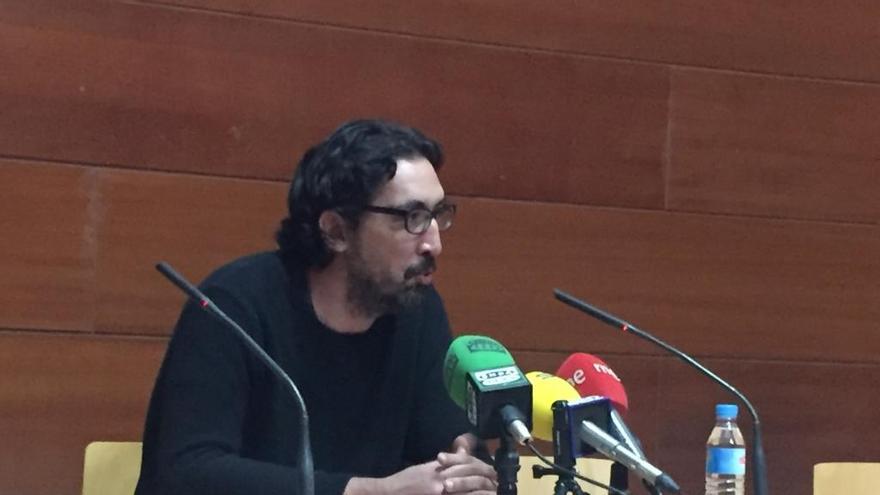 Luis Bermejo durante la rueda de prensa esta mañana