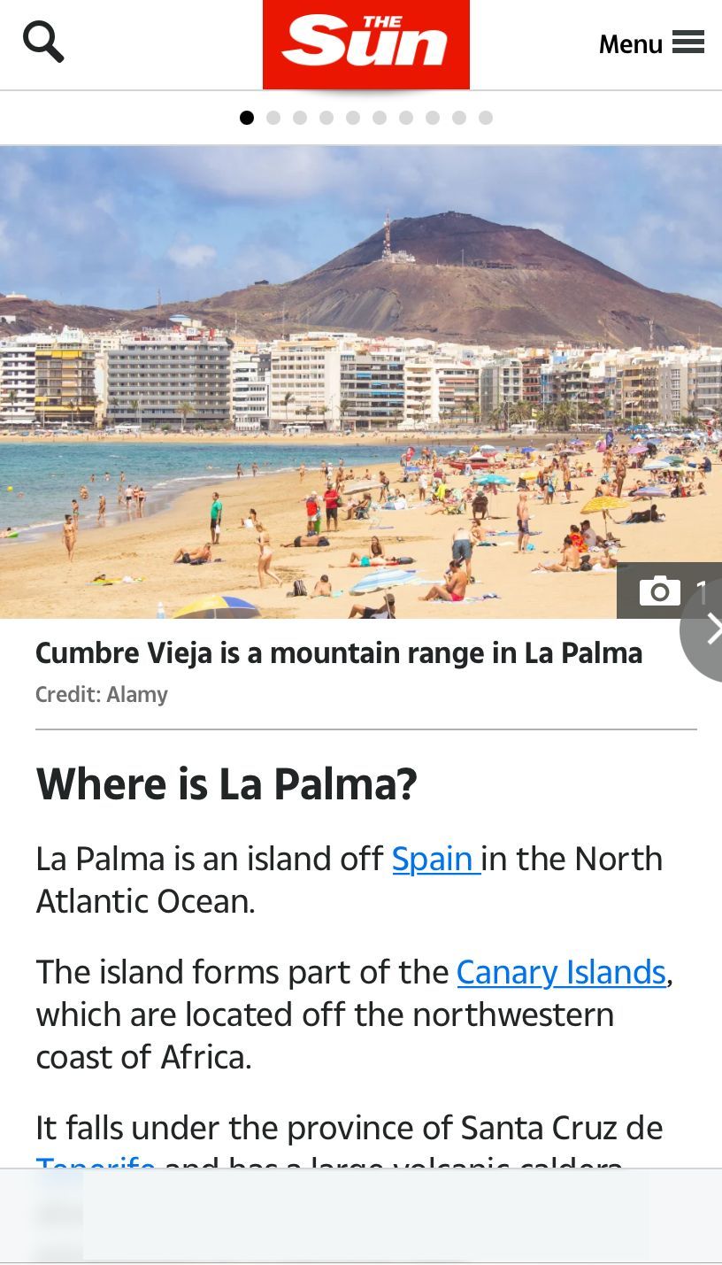 El error garrafal del diario de &#039;The Sun&#039; a la hora de situar a La Palma.jpg