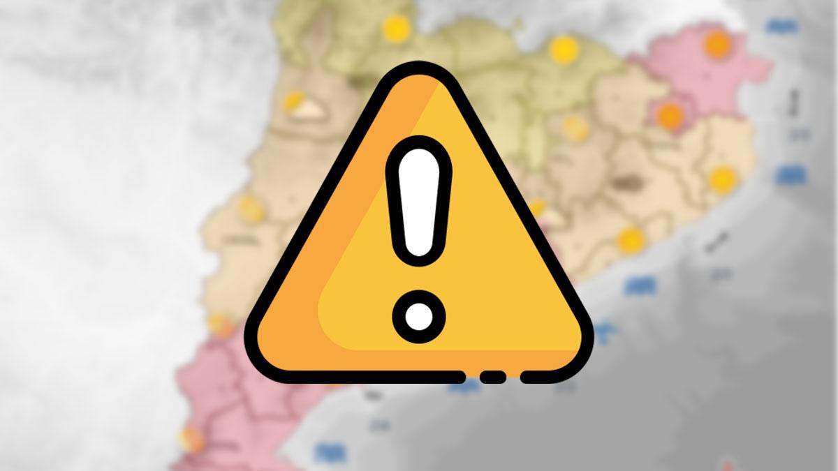 Avisos amarillo y rojo en el Meteocat