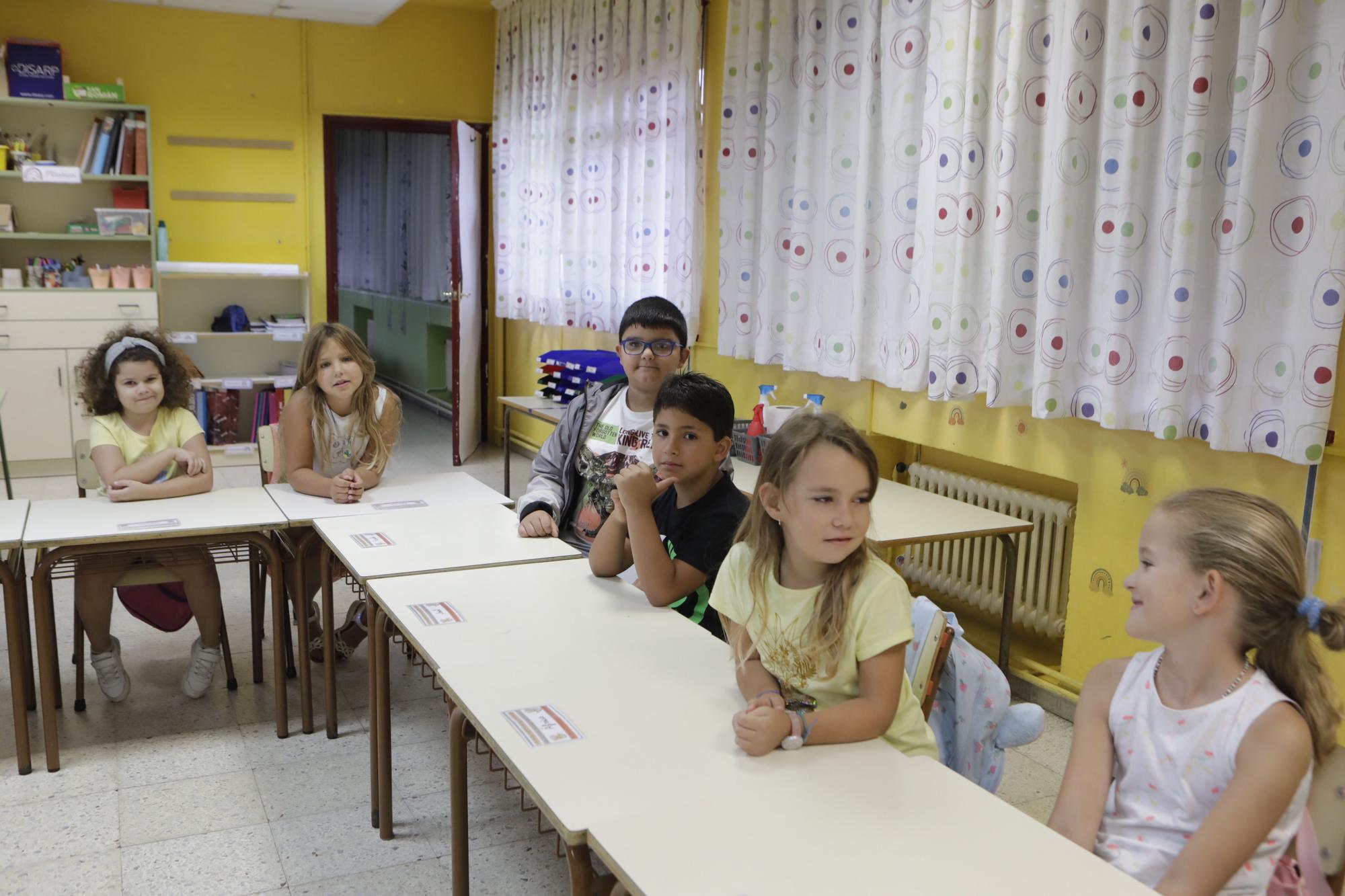 Vuelta al cole en el colegio de la Carriona en Avilés