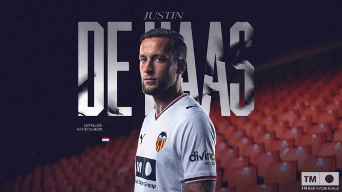 Justin de Haas, jugador del Valencia CF