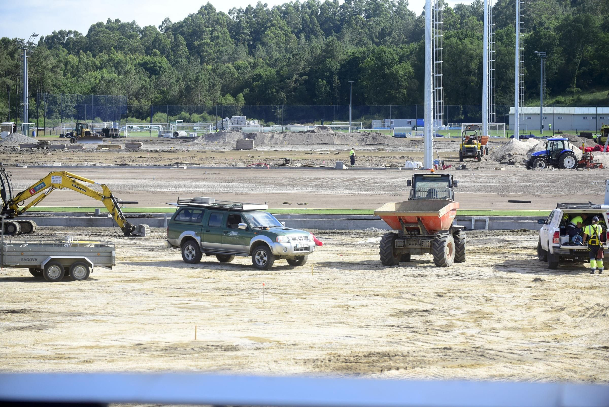 Así avanzan las obras de la Ciudad Deportiva de Abegondo