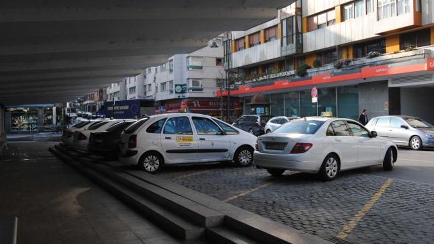 La parada de taxis de Pola de Siero.