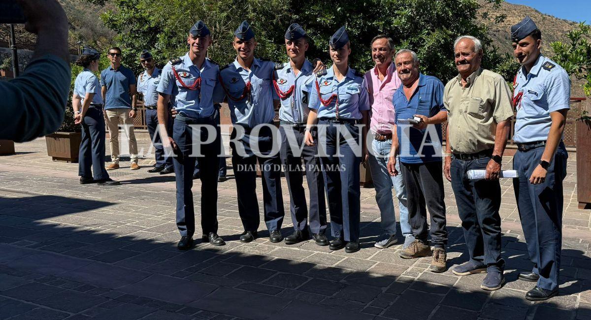 La princesa Leonor junto al alumnado de la Academia General del Aire y del Espacio visita Tejeda, en Gran Canaria