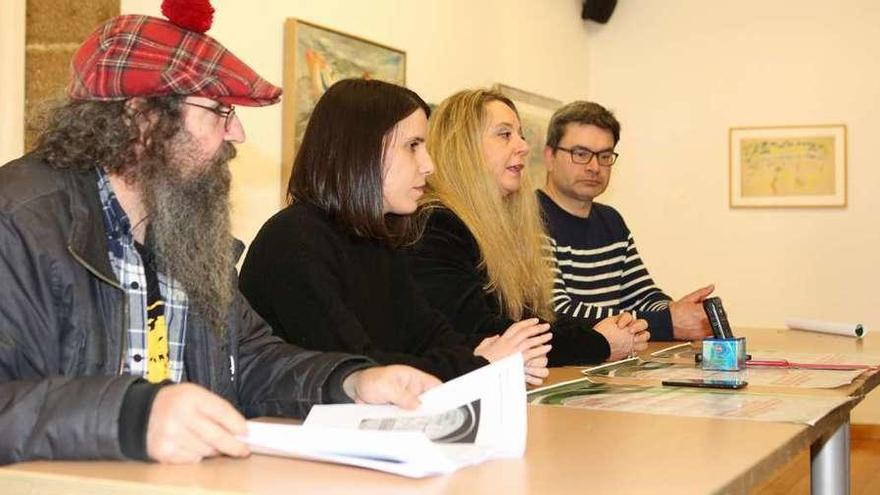 Paío, Peña, Rigó y Sesto, durante la presentación de la programación. // Bernabé/Ángela Seijas