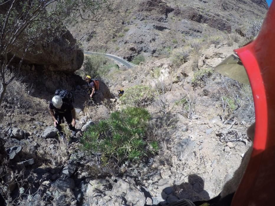 Rescate de dos cabras en Santa Lucía de Tirajana