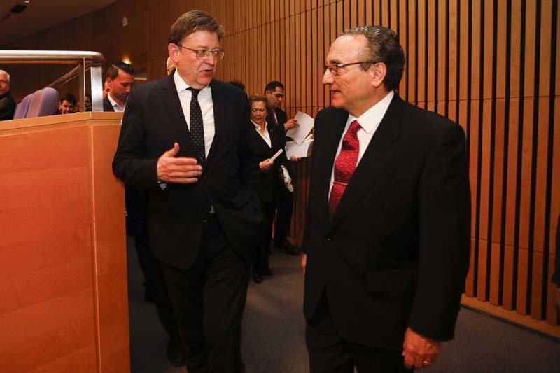 Ximo Puig y Javier Moll, presidente de Prensa Ibérica