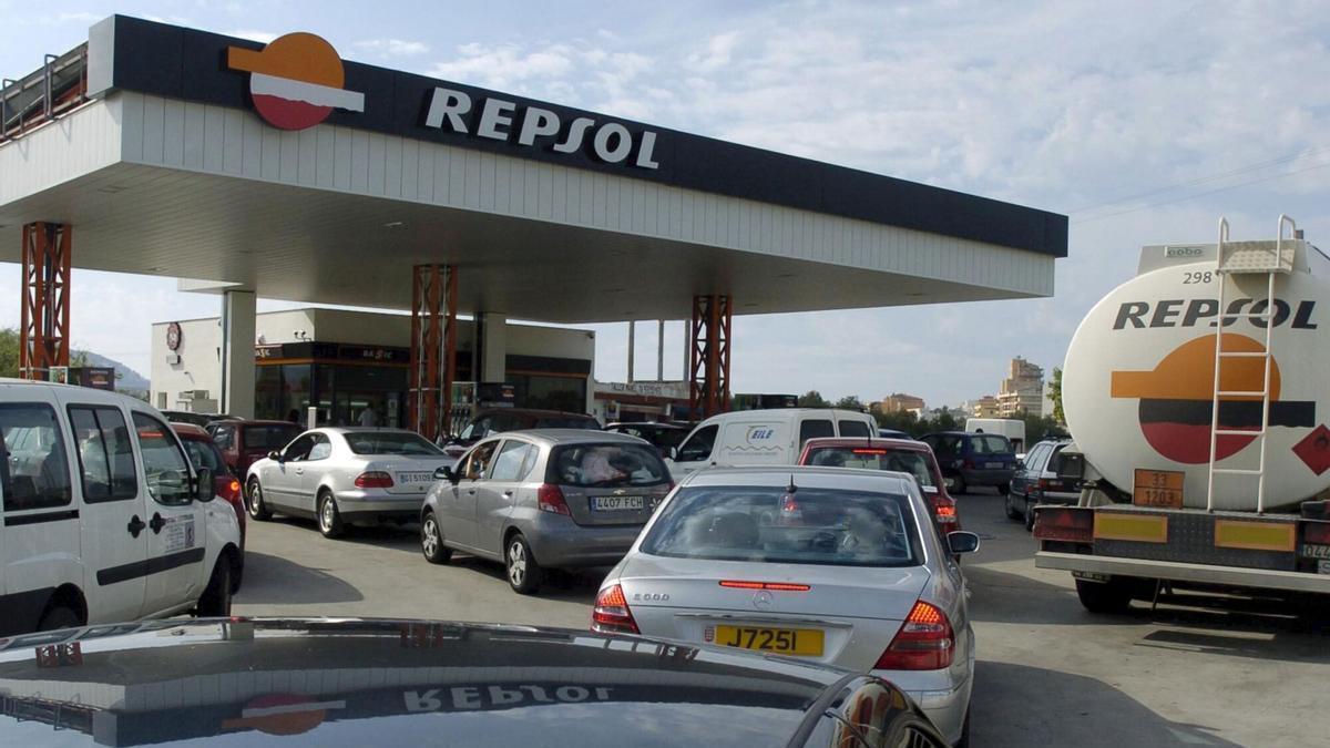 Retención en una gasolinera