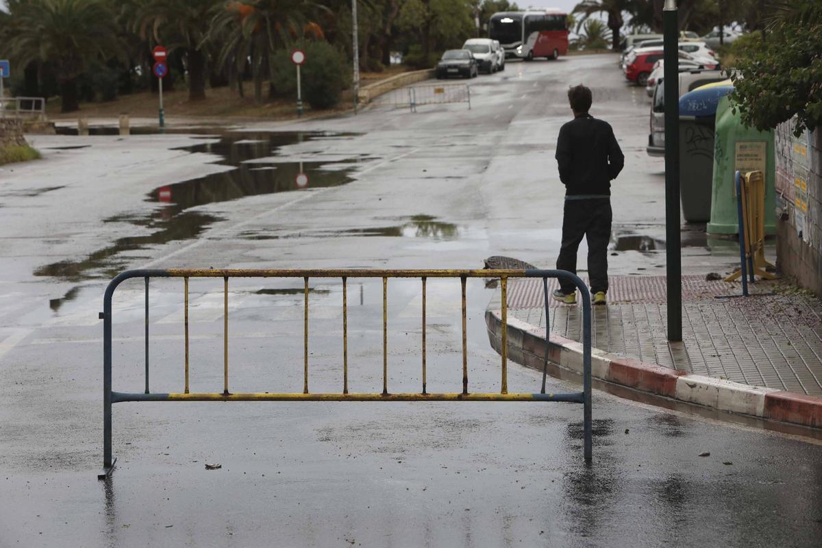 Un episodio anterior de fuertes lluvias en Port de Sagunt.