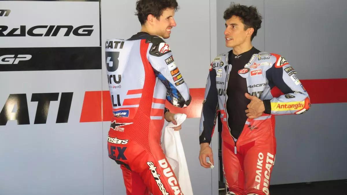 Marc y Álex Márquez, en los test de Qatar