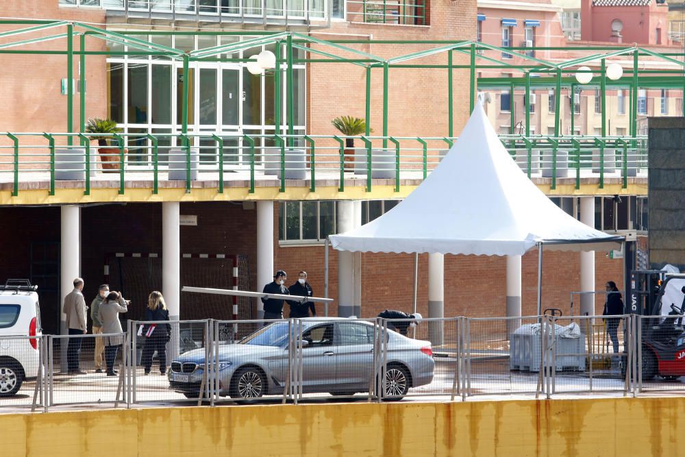 Las obras de acondicionamiento de la ciudad deportiva de Carranque como hospital de campaña continúan con la previsión de que finalicen en esta semana.