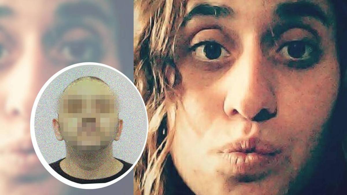 Cristina, en una imagen de redes sociales. A la izquierda, José María, la víctima.