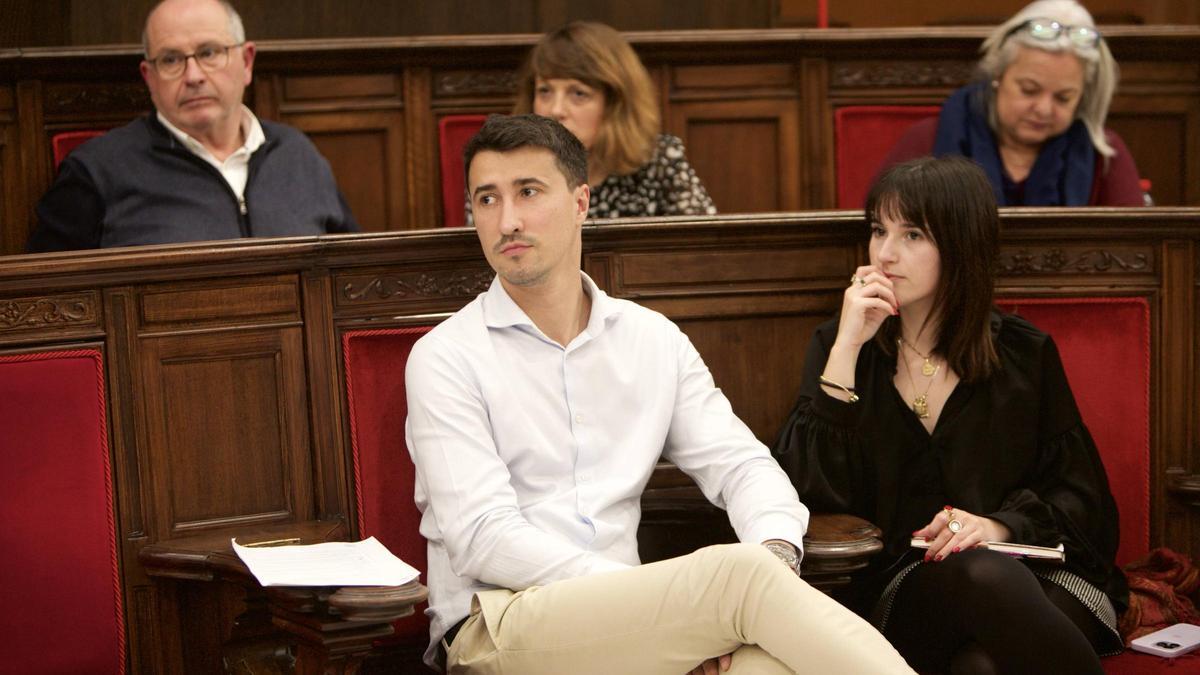 Toni Iborra en un pleno de Sagunt.