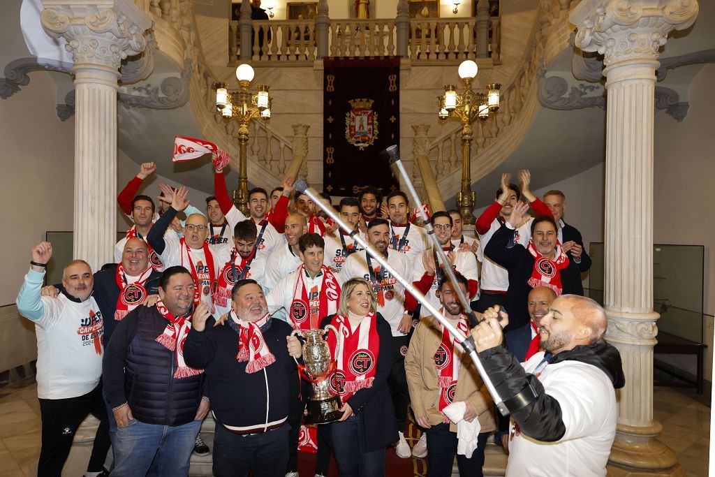 El Jimbee Cartagena celebra en casa la Supercopa de España
