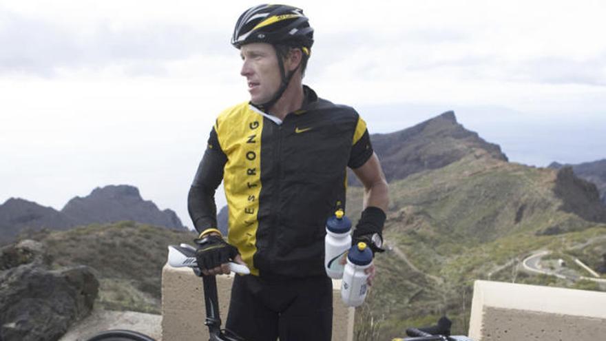 Armstrong, en la última visita que hizo a Tenerife.