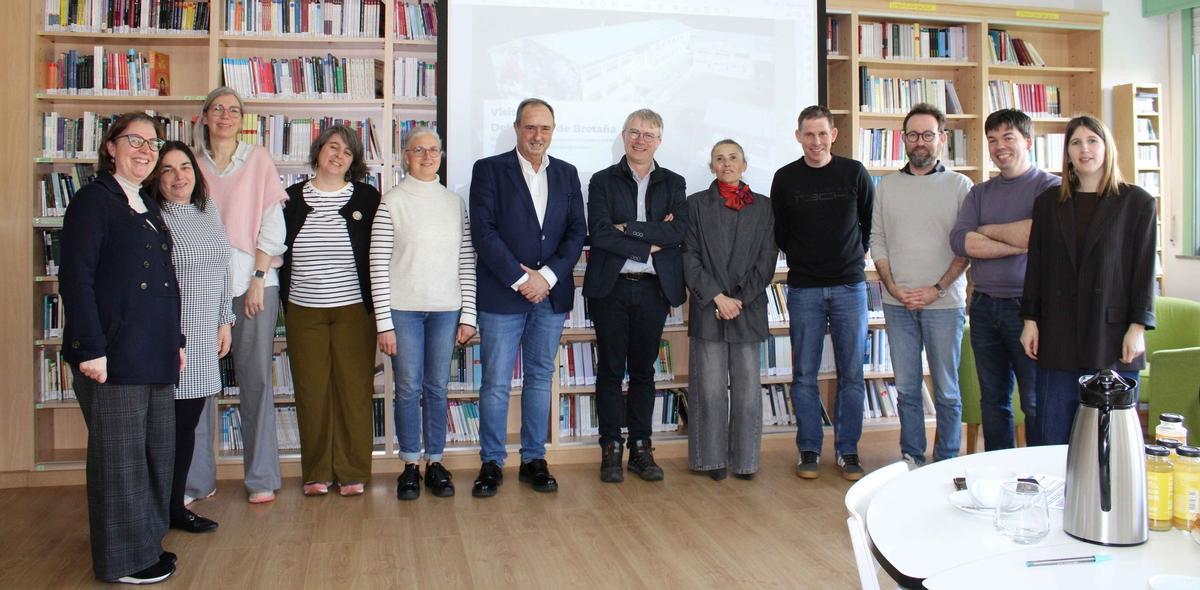 Profesores da Bretaña francesa e do IES Maximino Romero en Baio.