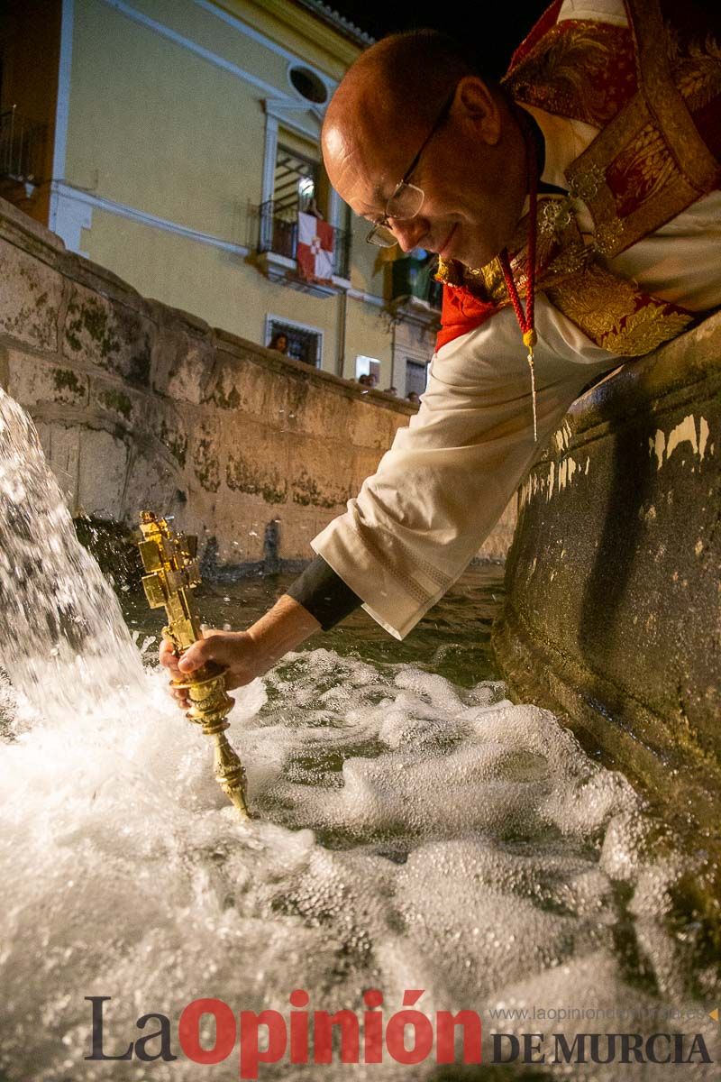 Procesión del Baño y parlamento en las Fiestas de Caravaca