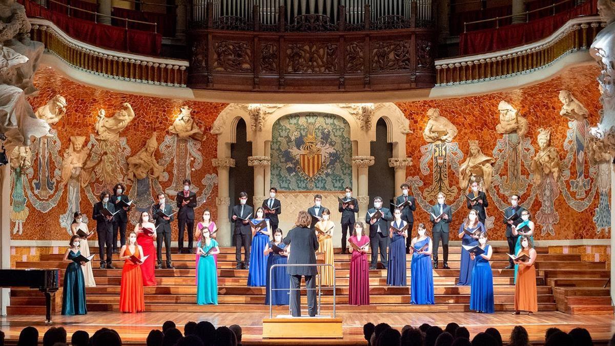 ICULT CULTURA Debut del Cor Jove Nacional de Catalunya en el Palau de la Musica   FOTOGRAFIA DE TONI MARQUEZ