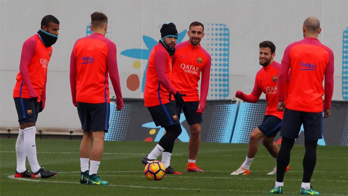 Aleix Vidal no ha participado en el entrenamiento