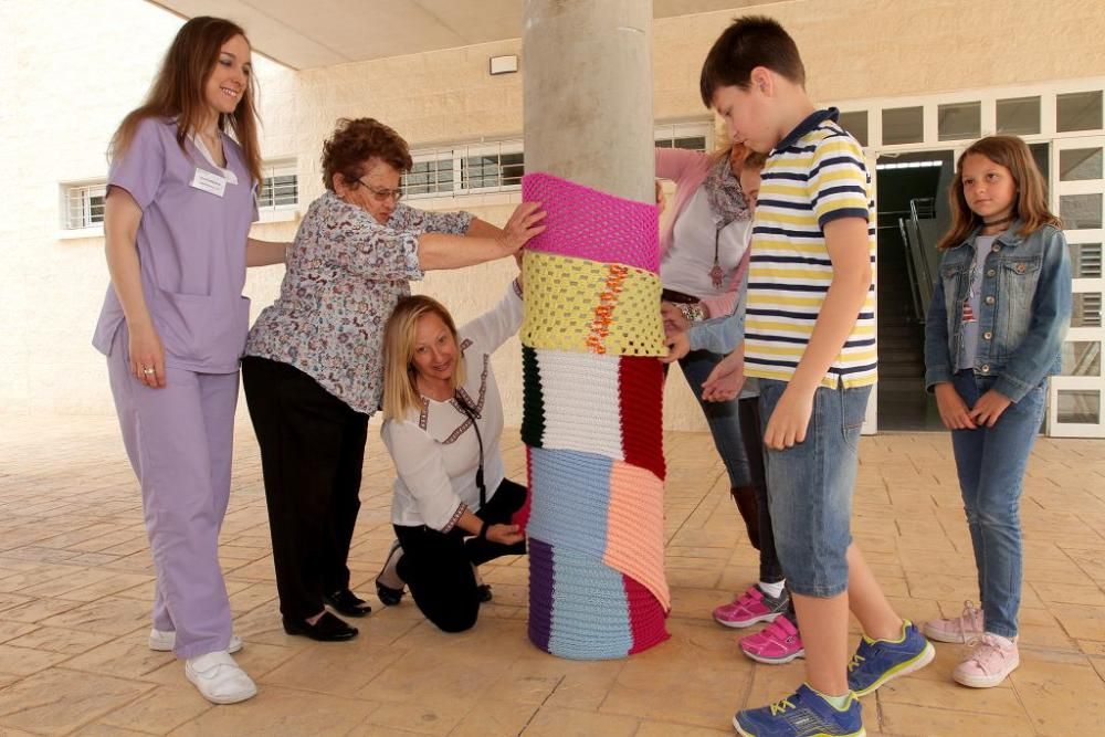 Ganchillo en el Colegio Atalayas de Cartagena