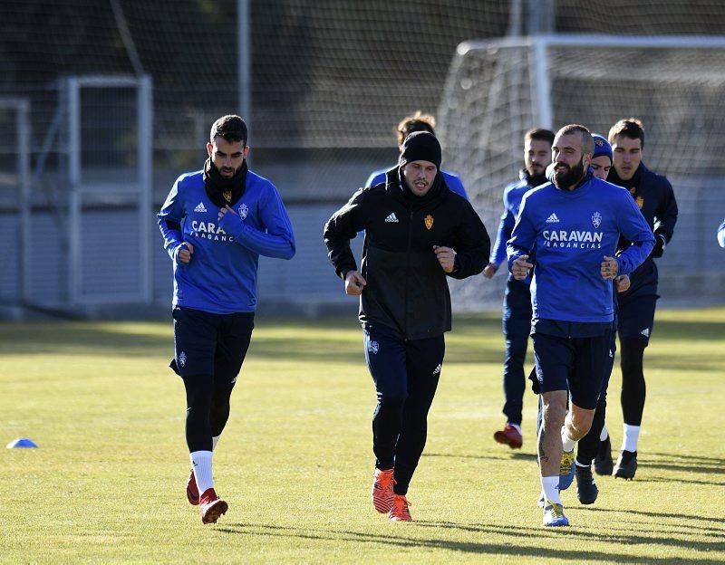 Sesión de entrenamiento del Real Zaragoza