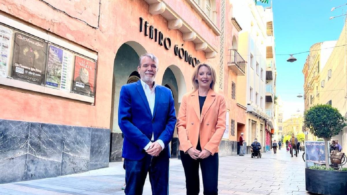 El candidato de Cs a la Alcaldía de Córdoba, Jesús Lupiáñez, y la número dos de la lista, Fátima Entrenas.