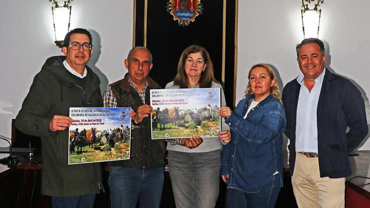 Imagen de la presentación de la ruta ecuestre.