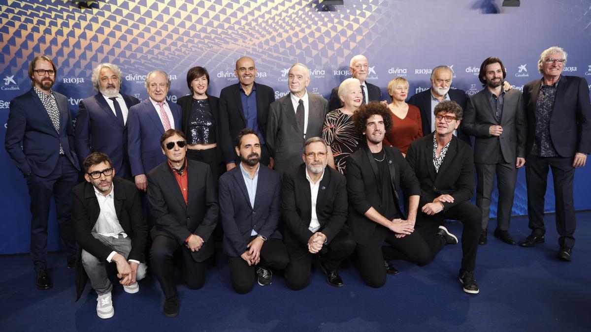 Encuentro de nominados de la 37 edición de los Premios Goya.