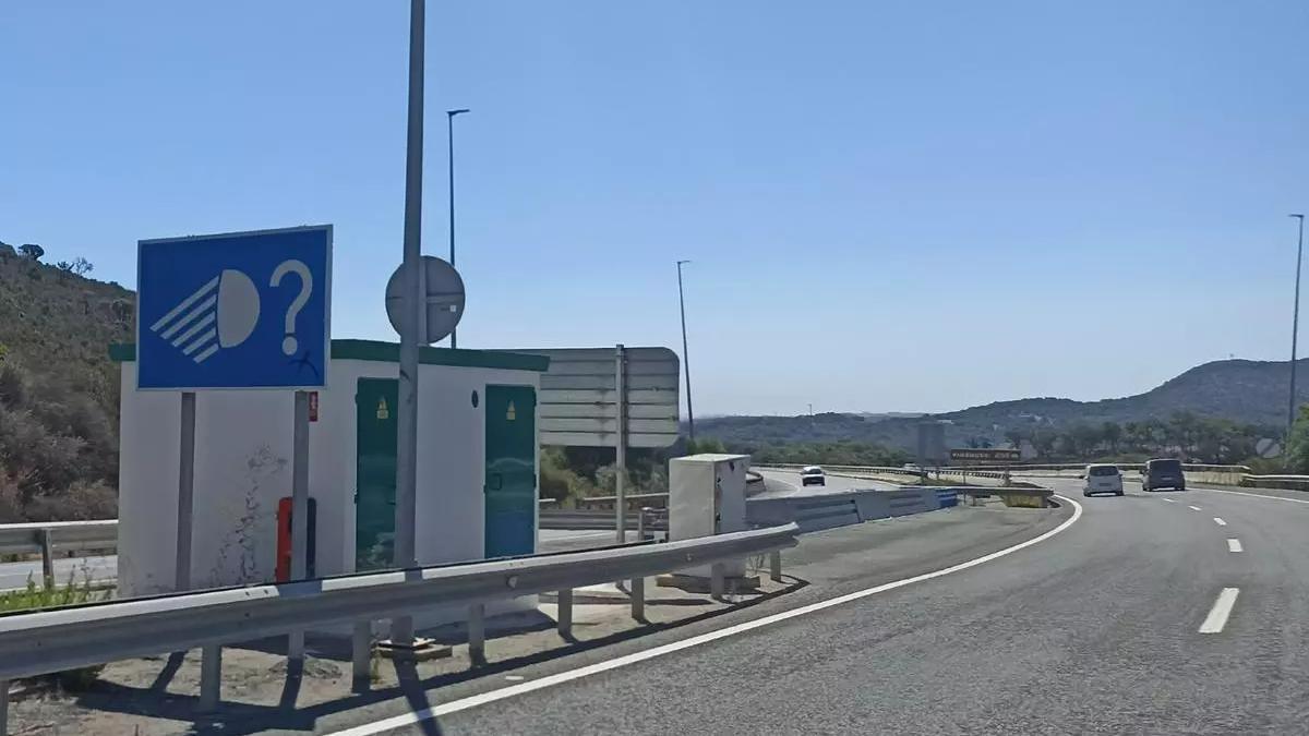 Imagen del radar que más multa de España, nada más salir de un túnel.
