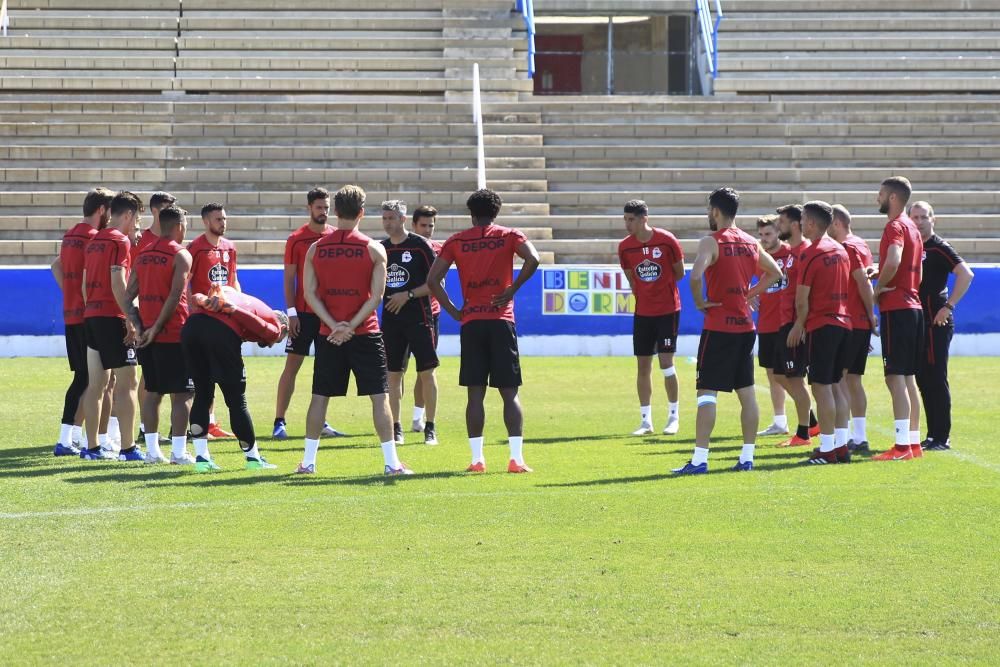 El Dépor prepara en Benidorm el partido del Elche