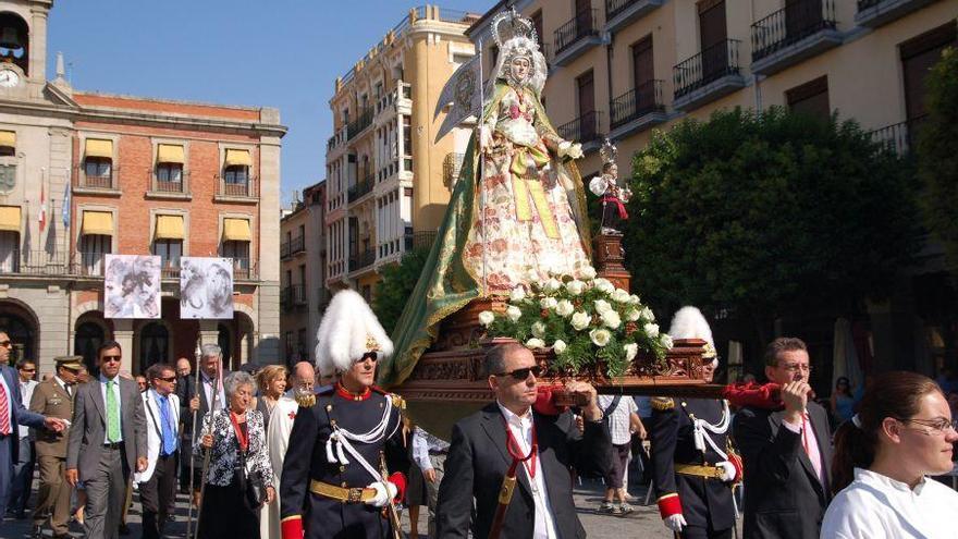 La Virgen de la Concha, en la Plaza Mayor