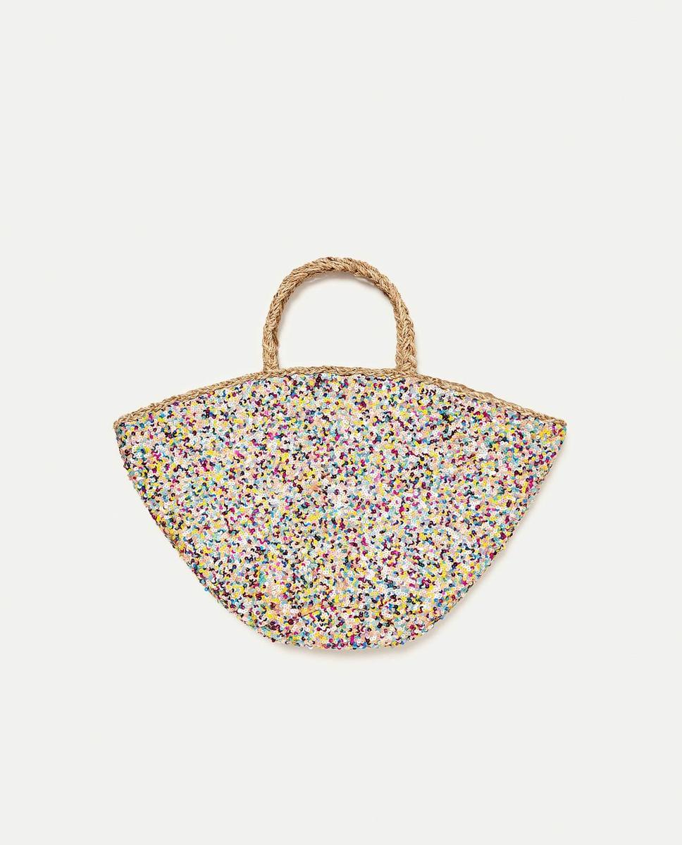 Bolsa yute lentejuelas, Zara