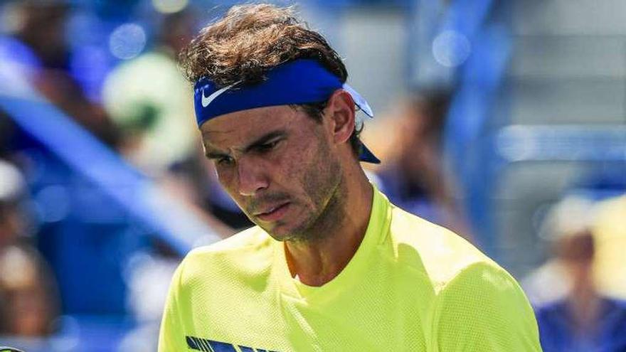 Rafa Nadal celebra un punto durante su último partido. /