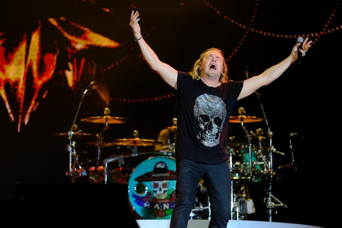 Un momento del concierto de Maná
