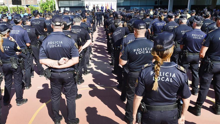 La Policía Local de Elche, en una imagen de archivo