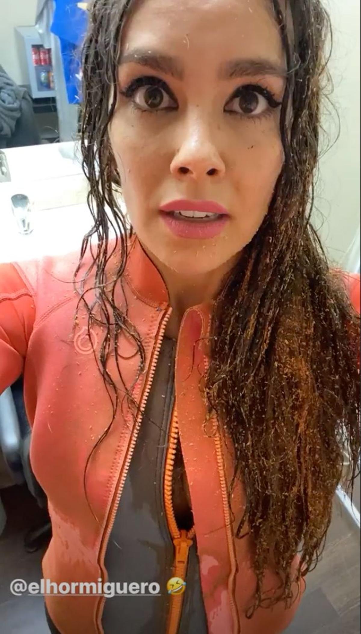 Cristina Pedroche acaba pringada en 'El Hormiguero'
